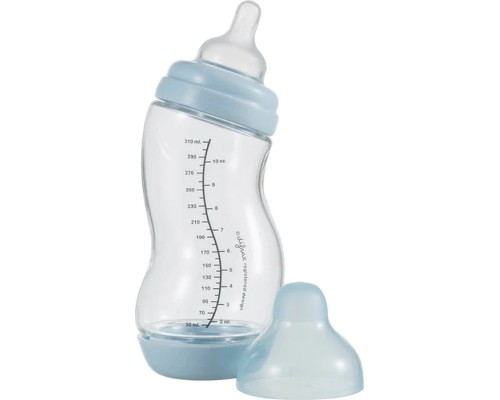 Пляшечка для годування Difrax S-bottle Wide антиколікова, силікон, 310 мл (737FE Blue)