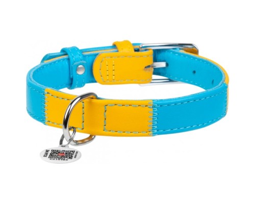 Нашийник для тварин WAUDOG Glamour Colors of freedom з QR паспортом S (200-4020)