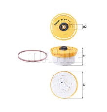 Фільтр паливний Champion KX479D