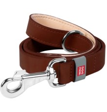 Повідок для собак WAUDOG Classic шкіряний Ш 14 мм Д 122 см коричневий (08136)