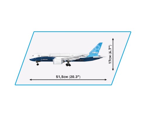 Конструктор Cobi Боінг 787 Дрімлайнер 1:110, 836 деталі (COBI-26603)