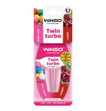 Ароматизатор для автомобіля WINSO Twin Turbo - Bubble Gum Cherry, (538360)