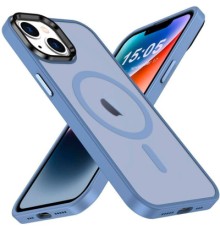 Чохол до мобільного телефона 2E Basic Apple iPhone 15 Soft Touch MagSafe Cover Light Blue (2E-IPH-15-OCLS-LB)