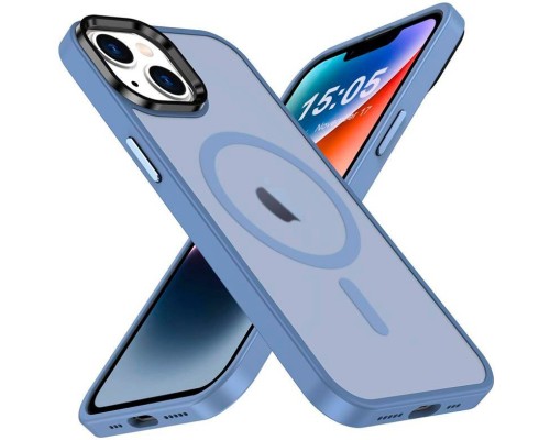 Чохол до мобільного телефона 2E Basic Apple iPhone 15 Soft Touch MagSafe Cover Light Blue (2E-IPH-15-OCLS-LB)