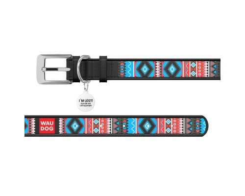 Нашийник для тварин WAUDOG Design з QR паспортом 
