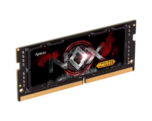 Модуль пам'яті для ноутбука SoDIMM DDR4 8GB 3200 MHz NOX Black Apacer (A4S08G32CLYBDAA-1)