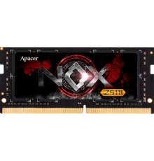 Модуль пам'яті для ноутбука SoDIMM DDR4 8GB 3200 MHz NOX Black Apacer (A4S08G32CLYBDAA-1)