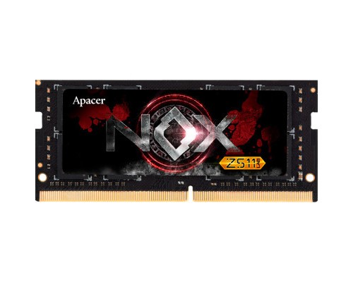 Модуль пам'яті для ноутбука SoDIMM DDR4 8GB 3200 MHz NOX Black Apacer (A4S08G32CLYBDAA-1)