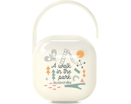 Контейнер для пустушок Suavinex A walk in the park білий (308201)