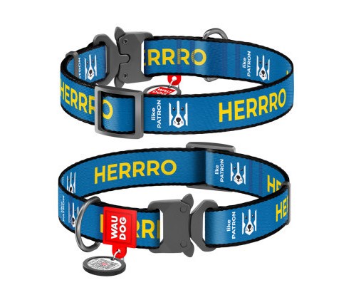 Нашийник для тварин WAUDOG Nylon з QR паспортом 