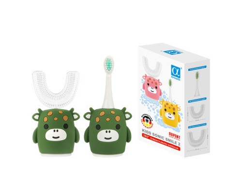 Електрична зубна щітка AHealth KIDS SONIC SMILE 2 Green (AHkss2g)