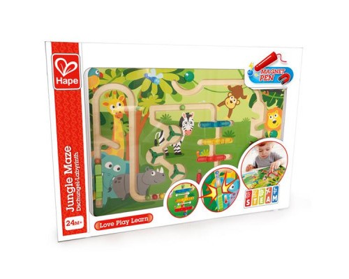 Розвиваюча іграшка Hape Магнітний лабіринт Джунглі (E1714)
