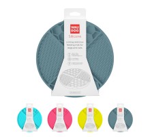 Універсальний посуд для тварин WAUDOG Silicone Килимок для злизування 21х21х3 см сірий (235011)