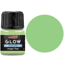 Акрилові фарби Pentart для декору Glow in the dark Зелена, 30 мл (5997412761450)