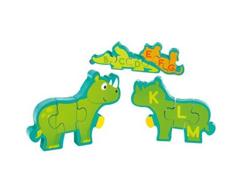 Пазл Hape дерев'яний алфавіт Парад звірів 26 елементів (E1627)