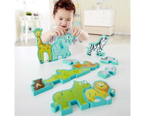 Пазл Hape дерев'яний алфавіт Парад звірів 26 елементів (E1627)