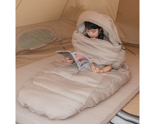 Спальний мішок Naturehike овальний PS300 NH20MSD03 правий, бежевий (6927595765470)