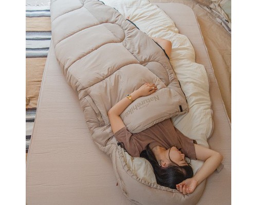 Спальний мішок Naturehike овальний PS300 NH20MSD03 правий, бежевий (6927595765470)