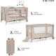 Дитячий манеж Kinderkraft с пеленатором Joy 2 Beige (5902533925162)