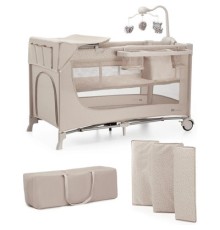 Дитячий манеж Kinderkraft с пеленатором Joy 2 Beige (5902533925162)