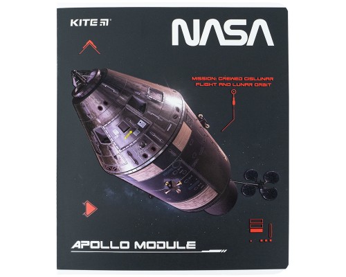 Зошит Kite NASA 48 аркушів, клітинка (NS24-259)
