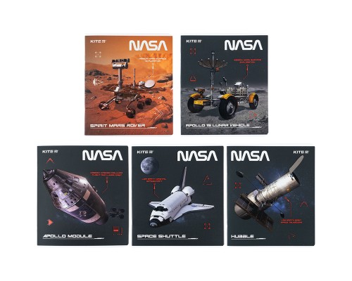 Зошит Kite NASA 48 аркушів, клітинка (NS24-259)