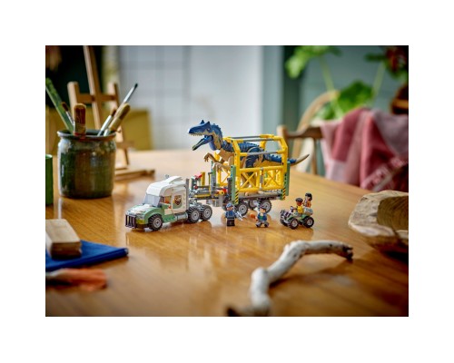 Конструктор LEGO Jurassic World Місії динозаврів: Вантажівка для перевезення алозавра (76966)
