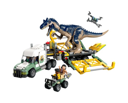 Конструктор LEGO Jurassic World Місії динозаврів: Вантажівка для перевезення алозавра (76966)