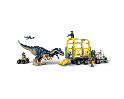 Конструктор LEGO Jurassic World Місії динозаврів: Вантажівка для перевезення алозавра (76966)