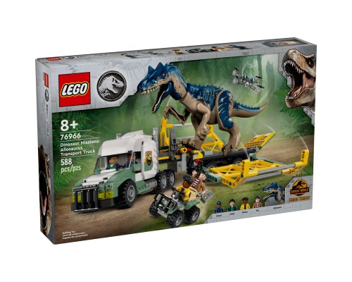 Конструктор LEGO Jurassic World Місії динозаврів: Вантажівка для перевезення алозавра (76966)