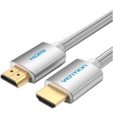Кабель мультимедійний HDMI to HDMI 15.0m V2.0 4K Silver Metal Type Vention (AABIN)