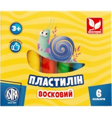 Пластилін Школярик Круглий 6 кольорів 78 г (83811905-UA)