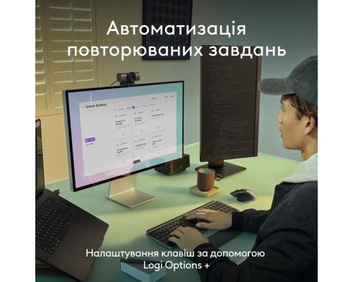 Клавіатура Logitech MX Keys S для MAC Bluetooth/Wireless UA Space Grey (920-011637)