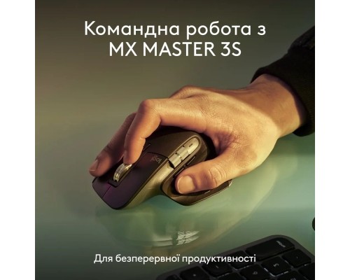 Клавіатура Logitech MX Keys S для MAC Bluetooth/Wireless UA Space Grey (920-011637)