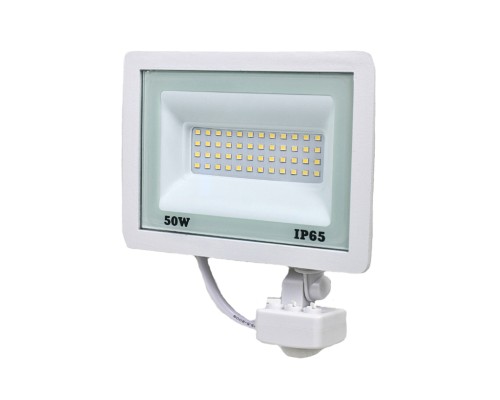 Прожектор Lightwell LW-FL-W-50-S 50 W з датчиком руху