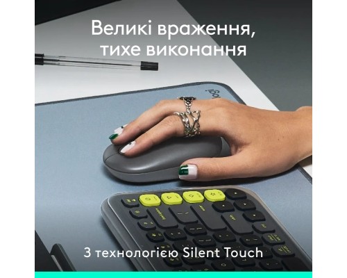 Мишка Logitech POP Mouse With Emoji Bluetooth Graphite (910-007412)