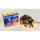 Гірлянда Delux Icicle 75LED 2x0.7m 18 біл. flash теплий білий/чорний IP44 EN (90015185)