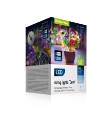 Гірлянда ColorWay Роса LED 50 5 м 8 функцій різнокольорова USB (CW-G-50L5NUMC)