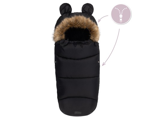 Зимовий конверт MoMi Sleeping bag black (AKCE00032)