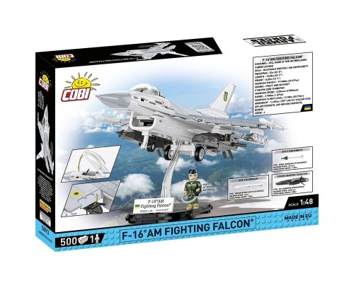 Конструктор Cobi Літак F-16C Fighting Falcon (UA), 500 деталей (COBI-5893)