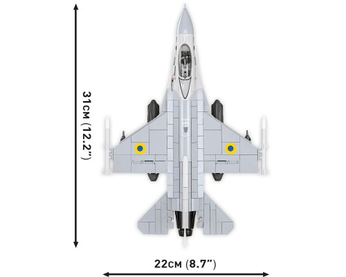 Конструктор Cobi Літак F-16C Fighting Falcon (UA), 500 деталей (COBI-5893)