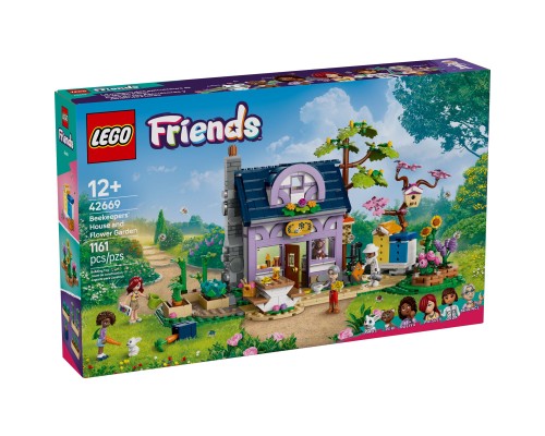 Конструктор LEGO Friends Будиночок і квітник бджолярів (42669)
