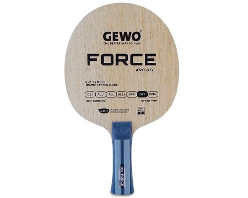 Ракетка для настільного тенісу Gewo Zoom Pro OFF-, Inventus XT Pro 47.5+Elaxxon 45.0, ST (1163800003) (931317)