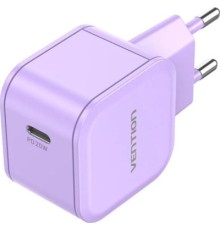 Зарядний пристрій Vention 1xUSB-C 20W PD3.0/QC3.0 Purple (FEJV0-EU)