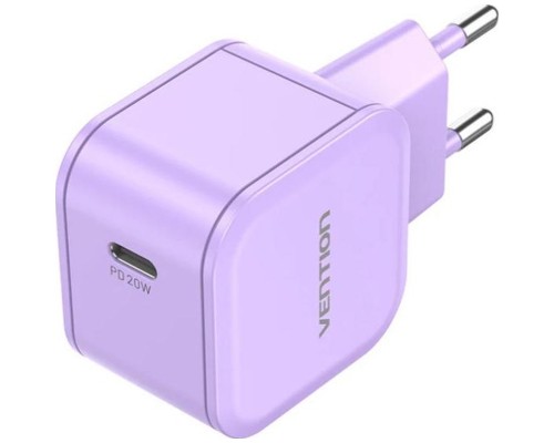 Зарядний пристрій Vention 1xUSB-C 20W PD3.0/QC3.0 Purple (FEJV0-EU)