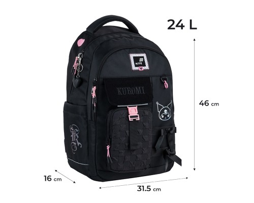 Рюкзак шкільний Kite Education teens 2597L Kuromi (HK25-2597L)