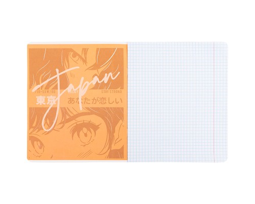 Зошит Kite Anime, 18 аркушів, клітинка (K25-236-1)