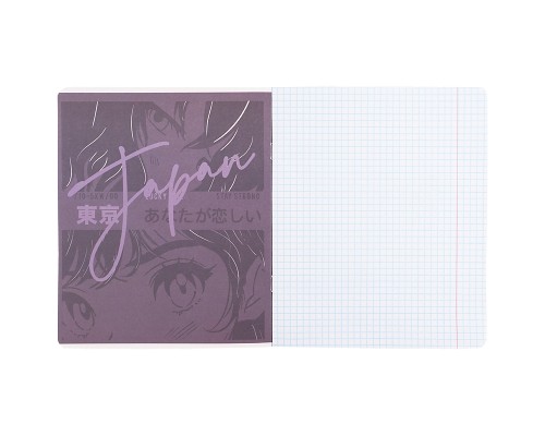 Зошит Kite Anime, 18 аркушів, клітинка (K25-236-1)