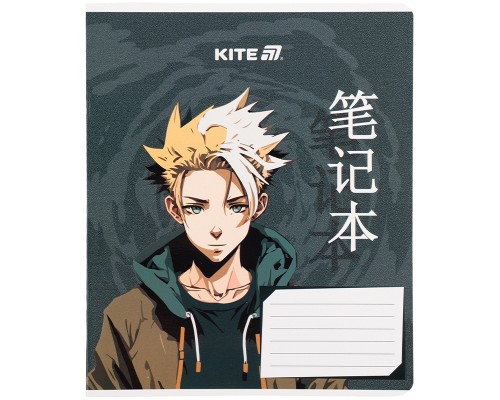 Зошит Kite Anime, 18 аркушів, клітинка (K25-236-1)