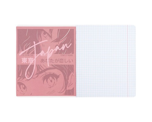 Зошит Kite Anime, 18 аркушів, клітинка (K25-236-1)